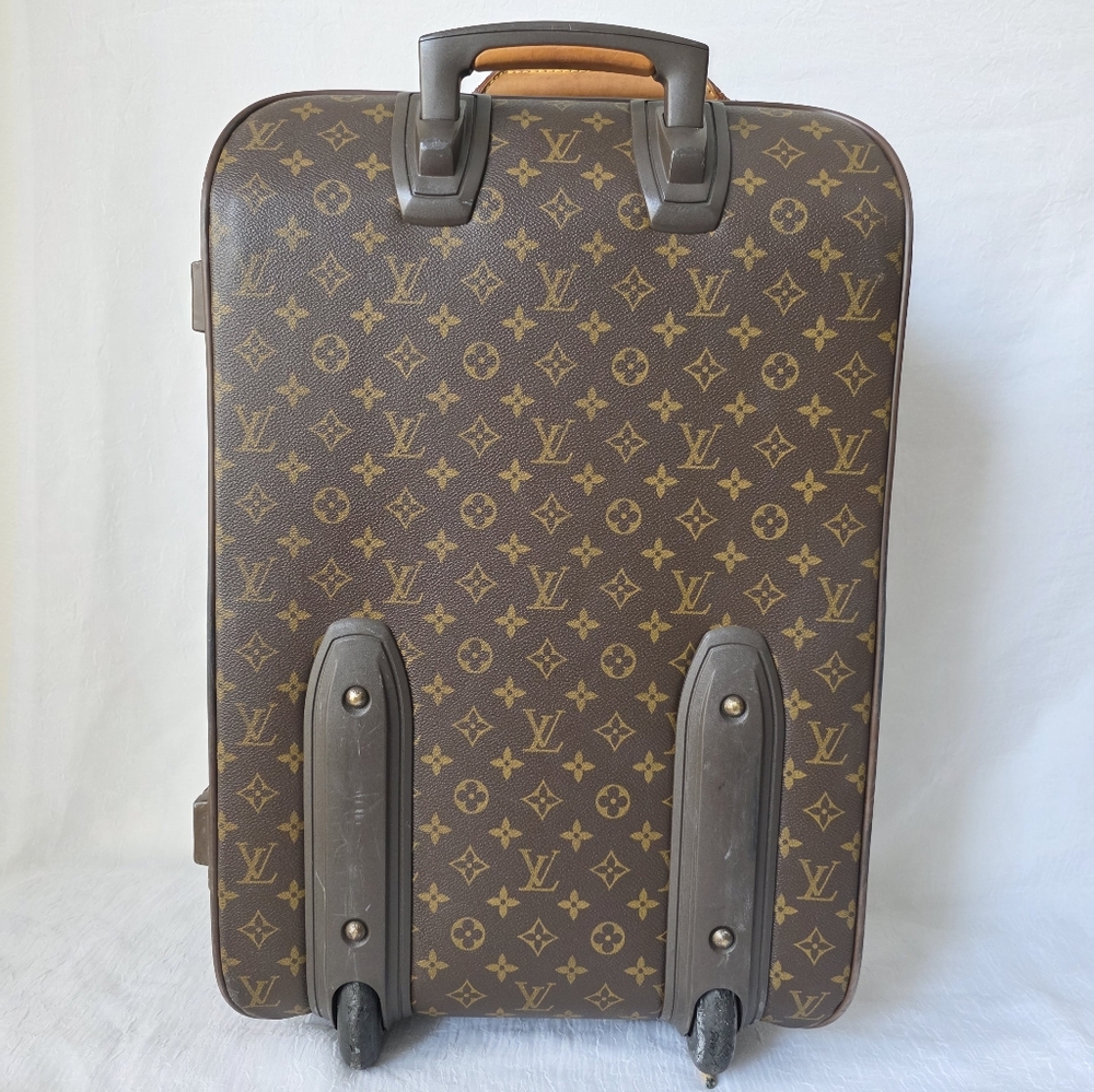 Auth Louis Vuitton Brown Monogram Pegas 55 Luggage Travel Bag - Picture 2 of 8